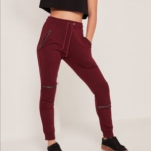 Missguided Zip Detail Biker Joggers